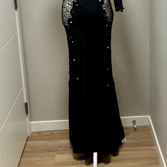 woman's | one shoulder | lace cut out | dress - Picture 5 of 5